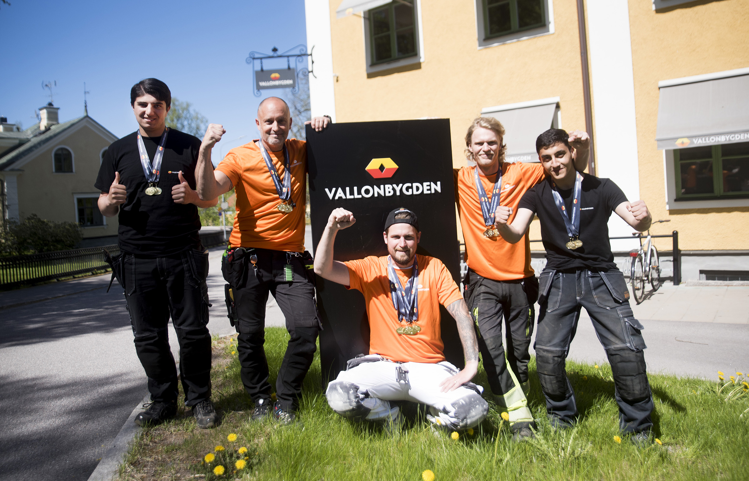 Vallonbygdens medarbetare med medalj