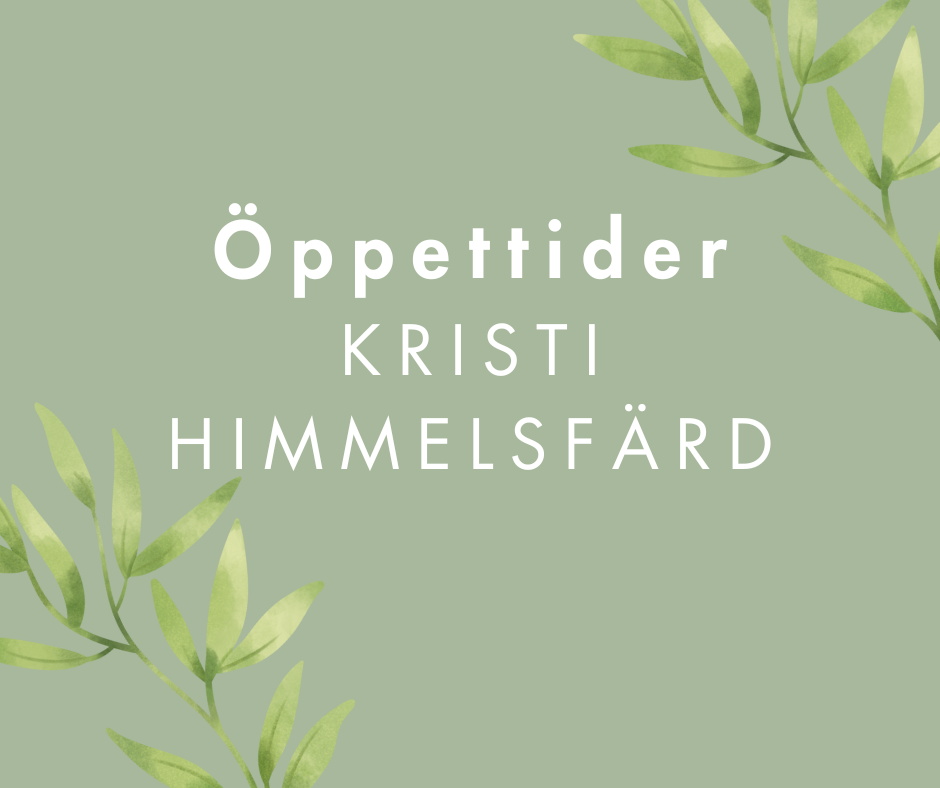 Grafik öppettider kristi himmelsfärd